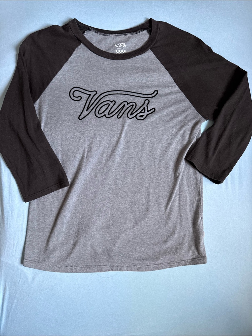 Vans Women S Raglan Tee Logo Shirt Baseball Tee Retro Sporty Skate